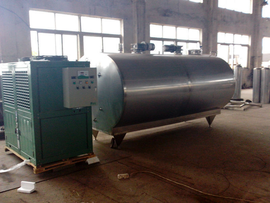 1250 KG SUS304/316L Acero inoxidable 5000L/H Contenedor refrigerado de leche ideal para productos lácteos