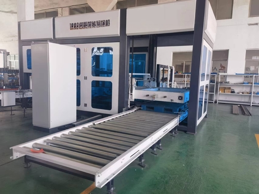 Máquina eléctrica de paletización con soporte en línea