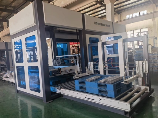 Máquina eléctrica de paletización con soporte en línea