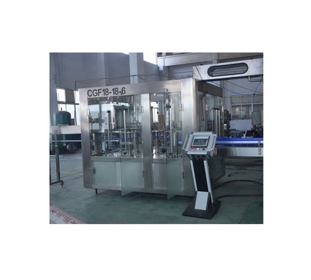 18-18-6 Máquina de llenado de botellas de agua pura para bebidas de primavera mineral totalmente automática