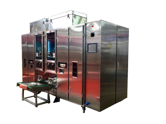 4000-6000 Bolsa/Hr 2 Cabezas Máquina de embalaje de bolsas asépticas para el jugo de leche Jugo de frijoles Leche de leche de maní
