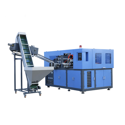 Máquina eléctrica automática de soplar botellas de PET de 120BPH con sistema de calefacción infrarroja y 12 cabezas de tapa