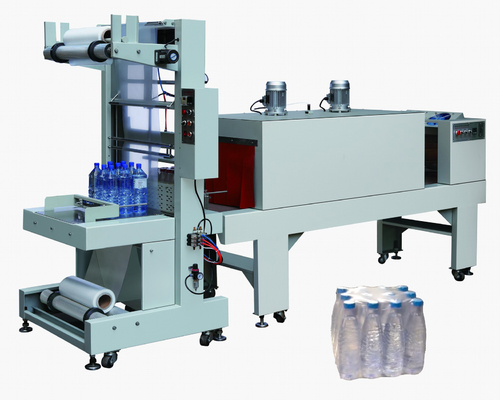 Máquina de embalaje semiautomática de botellas con película de calor para envolver botellas de latas de pop
