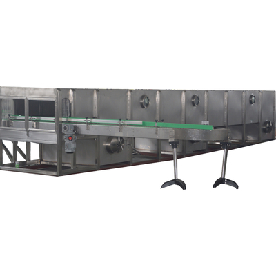 Jugo y bebidas de pulverización continua tipo de túnel de la máquina de pasteurización