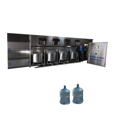 Máquina de llenado de agua de cubo de 900 bph para la producción de agua mineral, agua destilada y agua pura