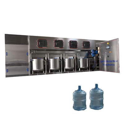Máquina de llenado de agua de cubo de 900 bph para la producción de agua mineral, agua destilada y agua pura