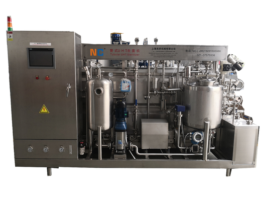 Esterilizador UHT tubular automático de 3000L/h para bebidas y alimentos líquidos