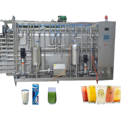 Esterilizador UHT tubular automático de 3000L/h para bebidas y alimentos líquidos