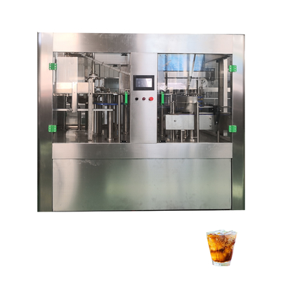 Máquina de llenado y tapón de enjuague isobárica para llenar bebidas carbonatadas embotelladas en PET Unidad 3 en 1 10000 bph