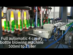 Máquina de soplar botellas de 4 cavidades totalmente automática de 500 ml a 2 litros